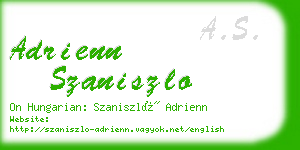 adrienn szaniszlo business card